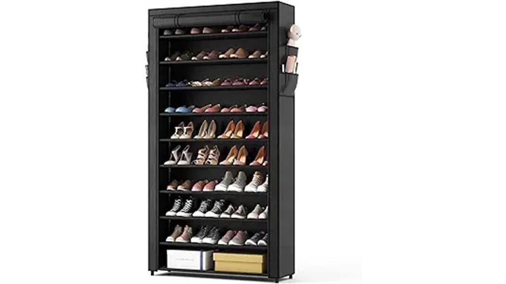 10 tier shoe storage