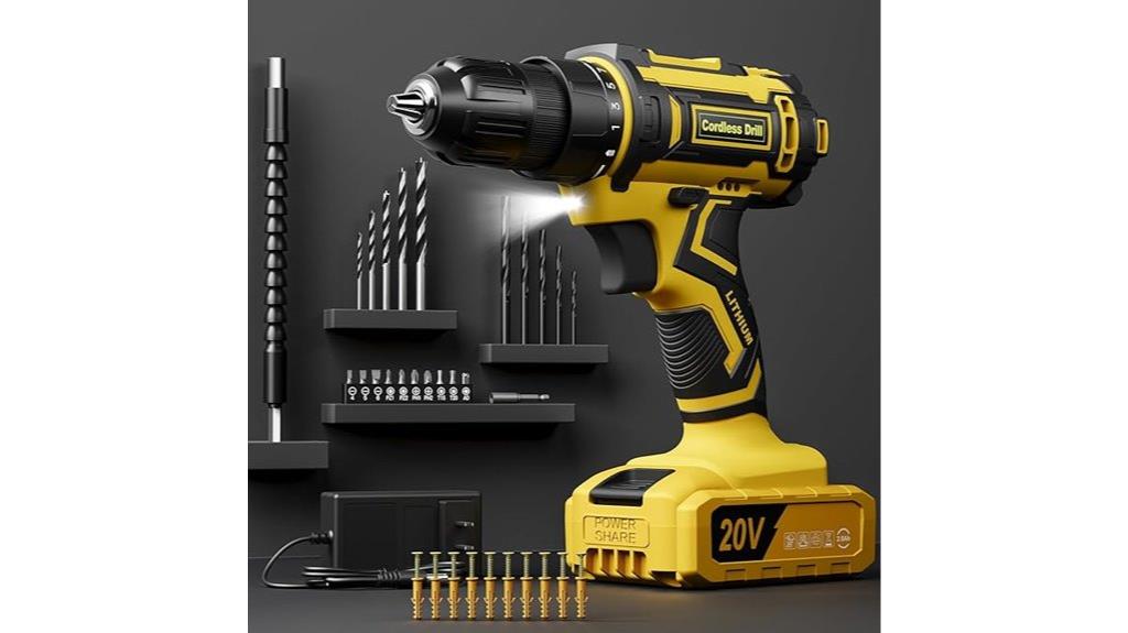 20v cordless drill kit