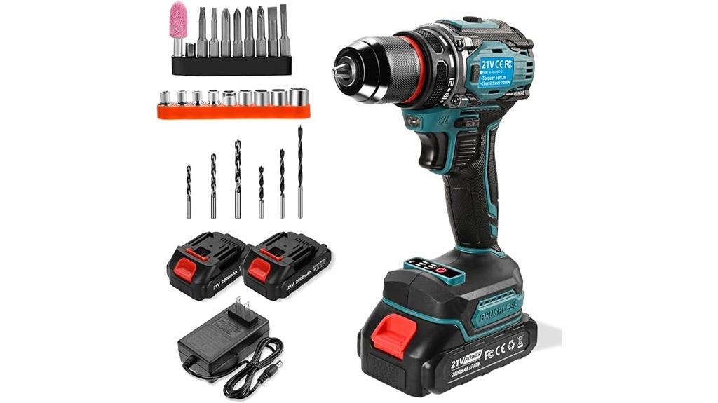 21v cordless drill kit