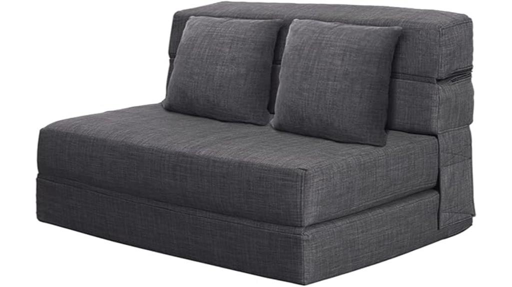 60 fold memory foam couch
