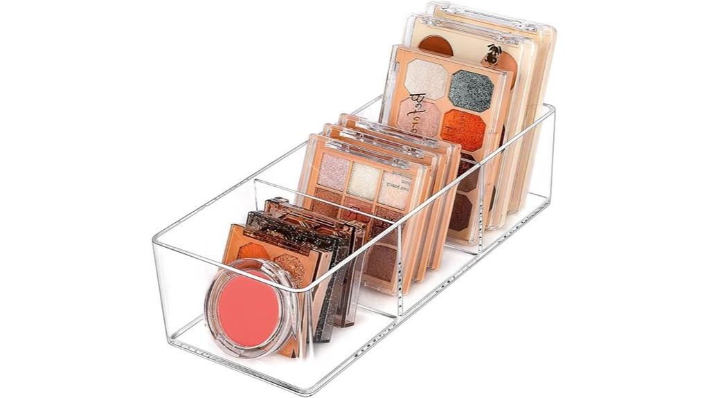 acrylic 3 section organizer