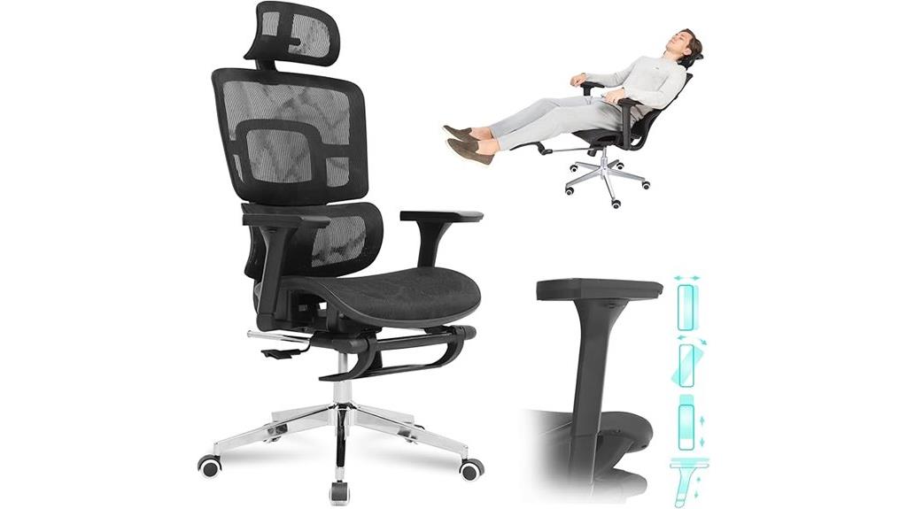 adjustable armrest lumbar support