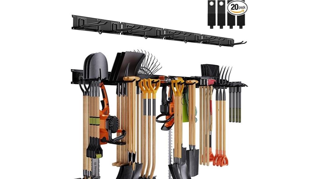 adjustable garage tool rack