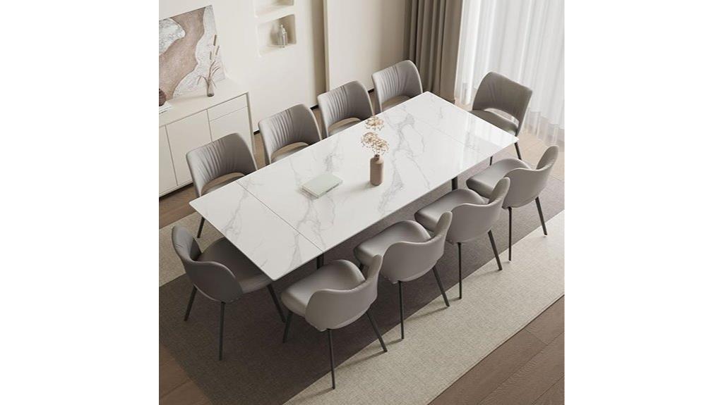 adjustable length dining table