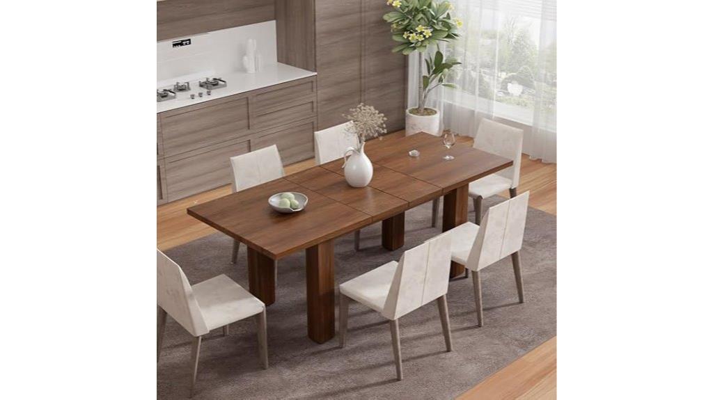 adjustable size dining table