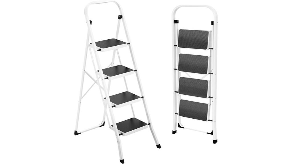 adult folding ladder with safety