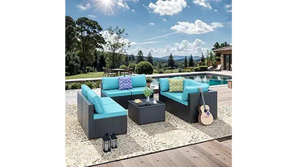 all weather 7 seater sectional