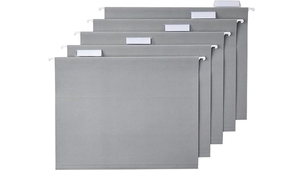 amazon basics gray folders