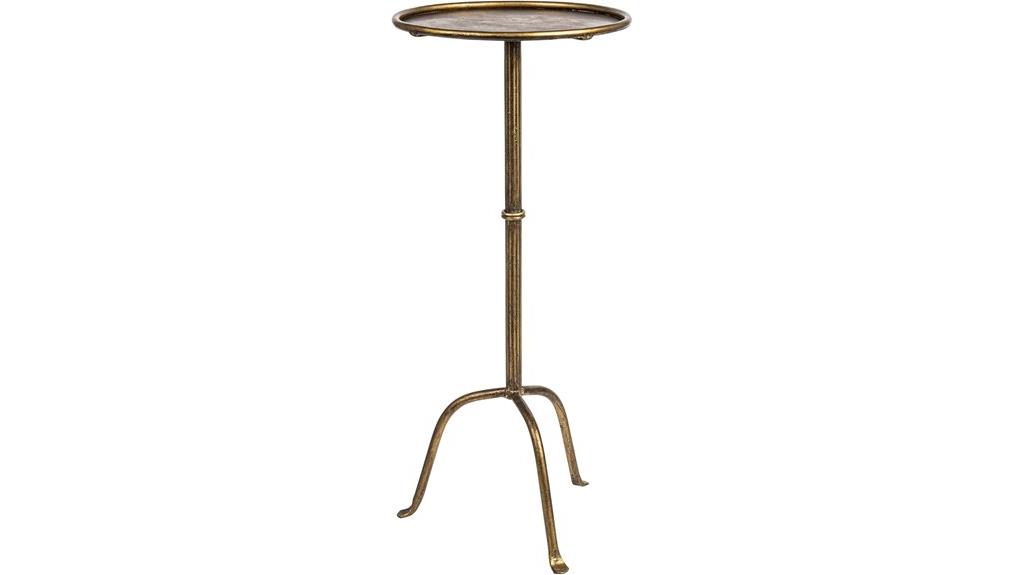 antique brass martini table