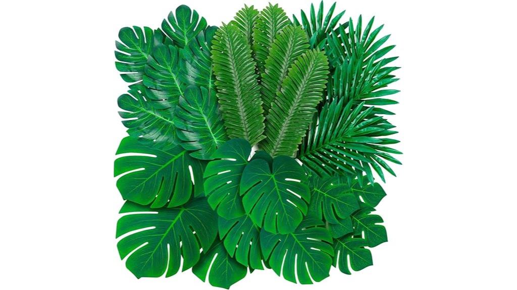 artificial palm leaf decorations