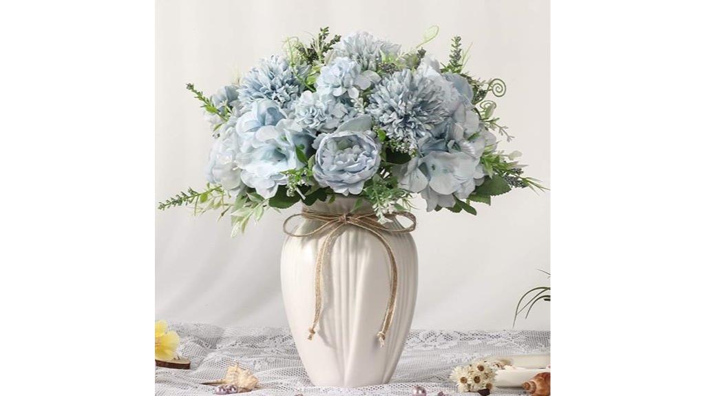 artificial peony floral display