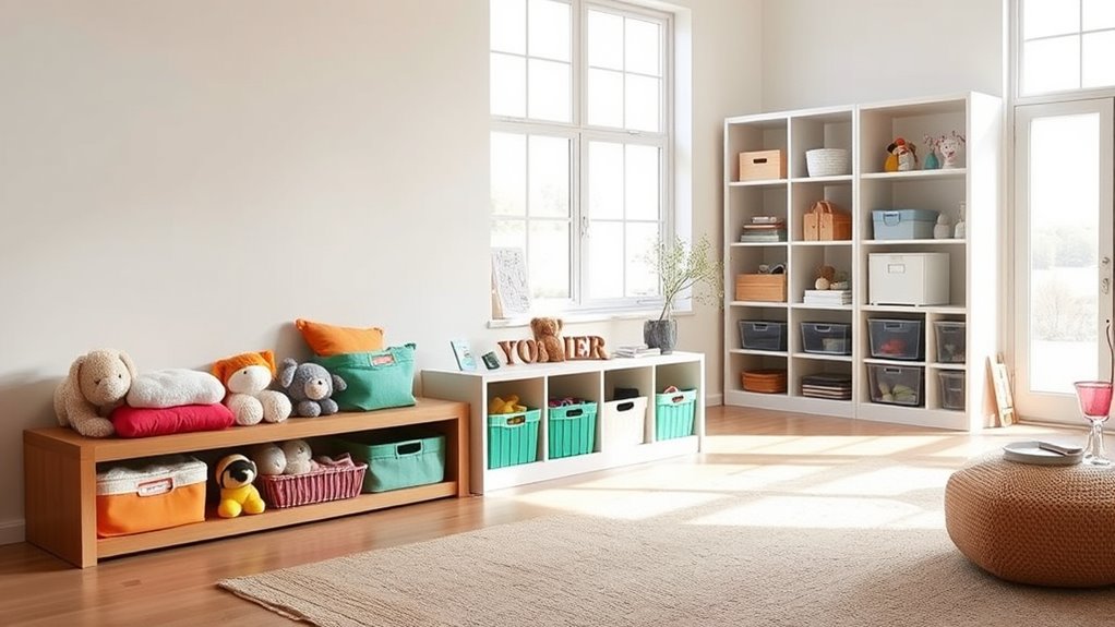 assign designated storage spaces