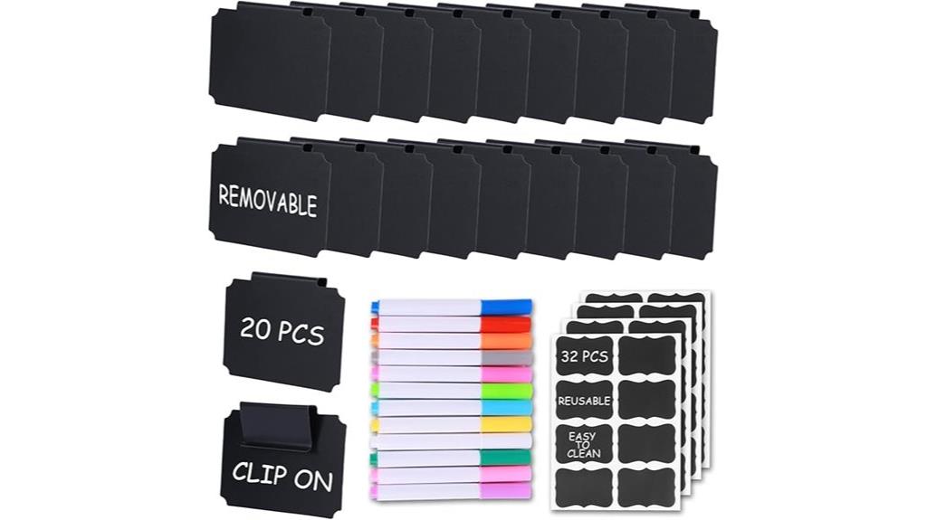 basket labels for storage