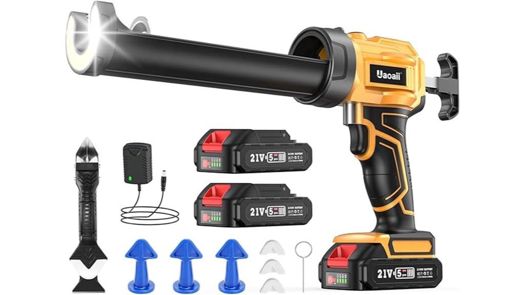 battery powered caulking tool
