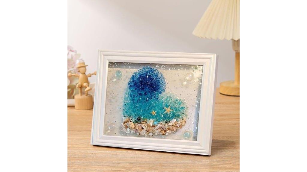 beach themed resin art kit