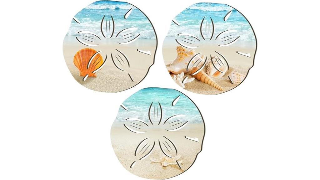 beach themed wall art set