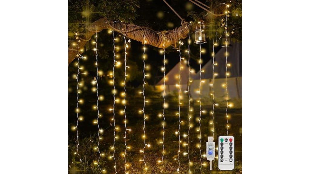 bedroom led string lights