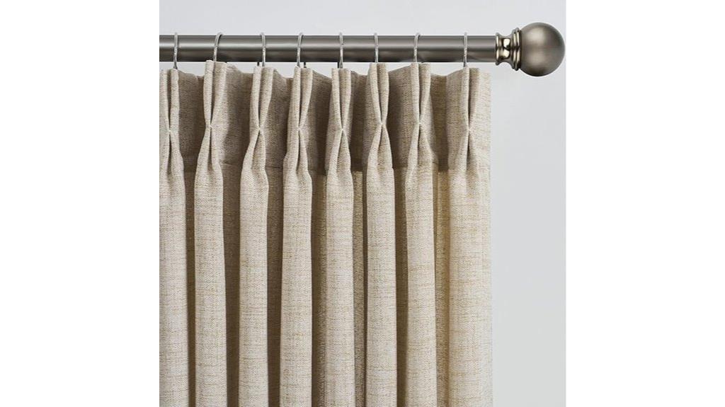 beige 96 inch sheer curtains