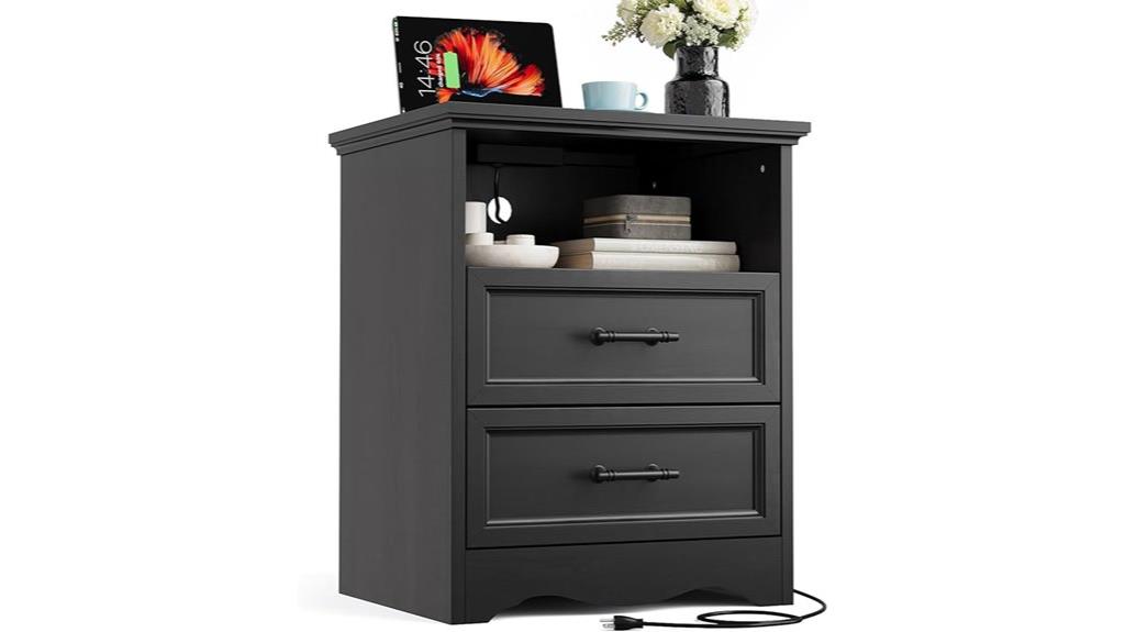black farmhouse storage cabinet
