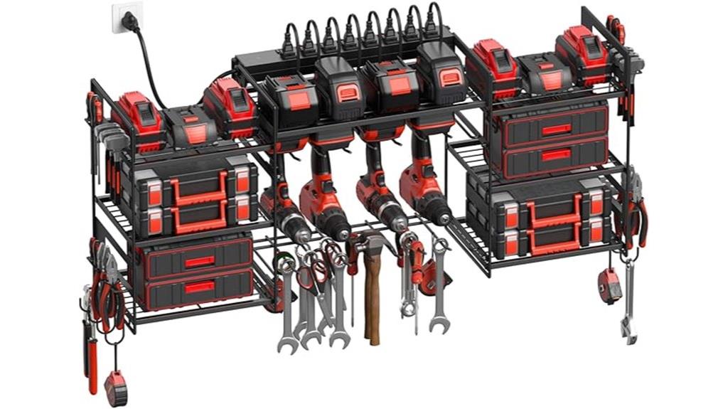 black power tool organizer