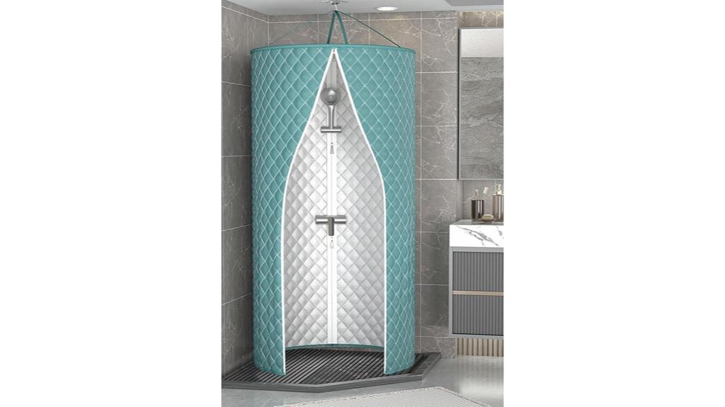 blue portable folding curtain