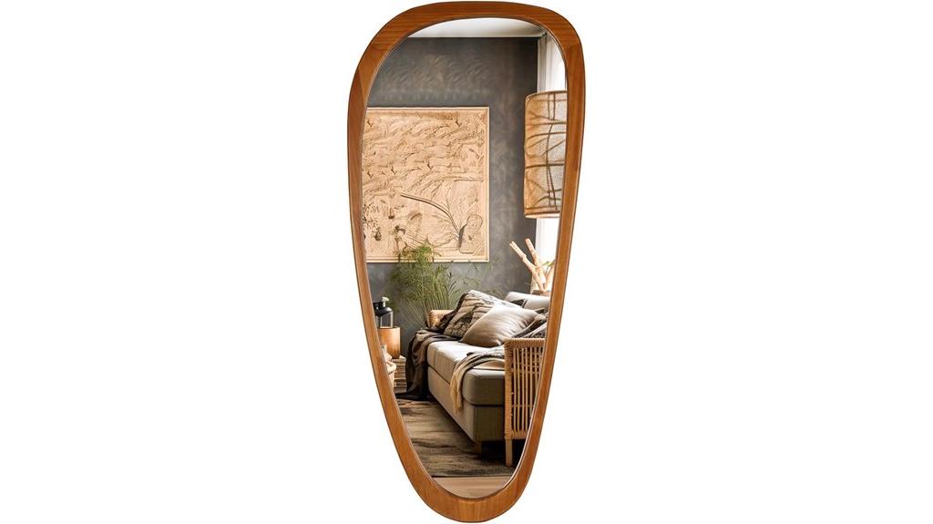 boho asymmetrical wall mirror