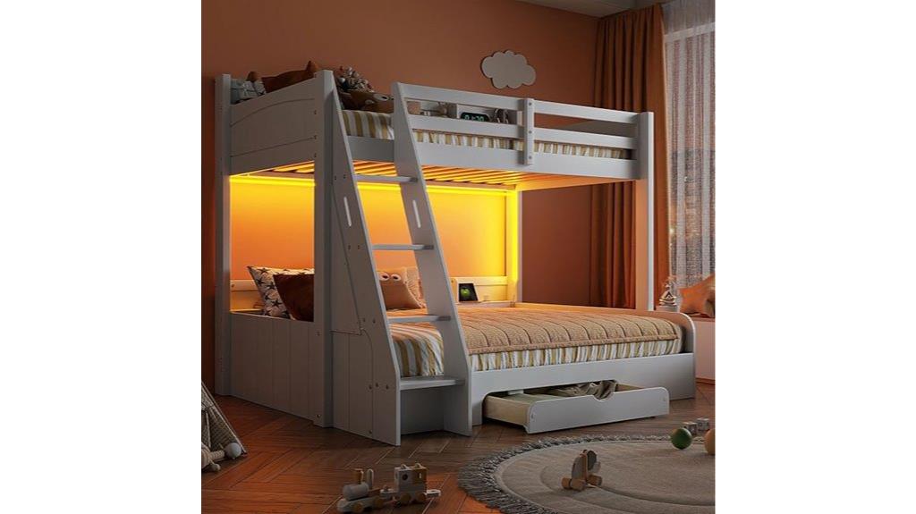 bunk bed with storage