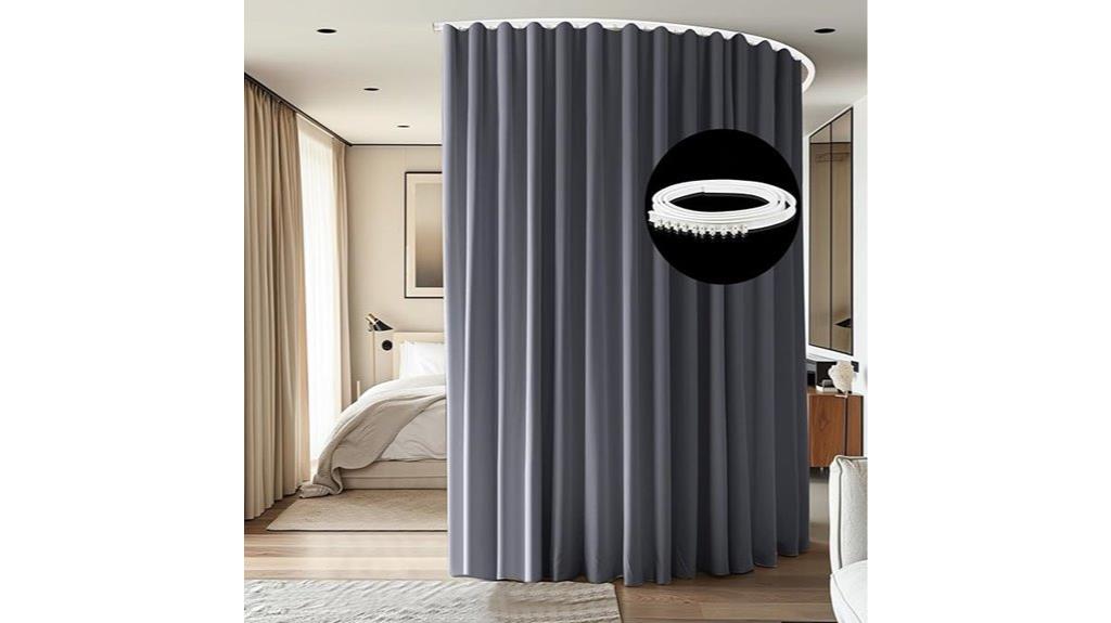 ceiling mounted curtain track