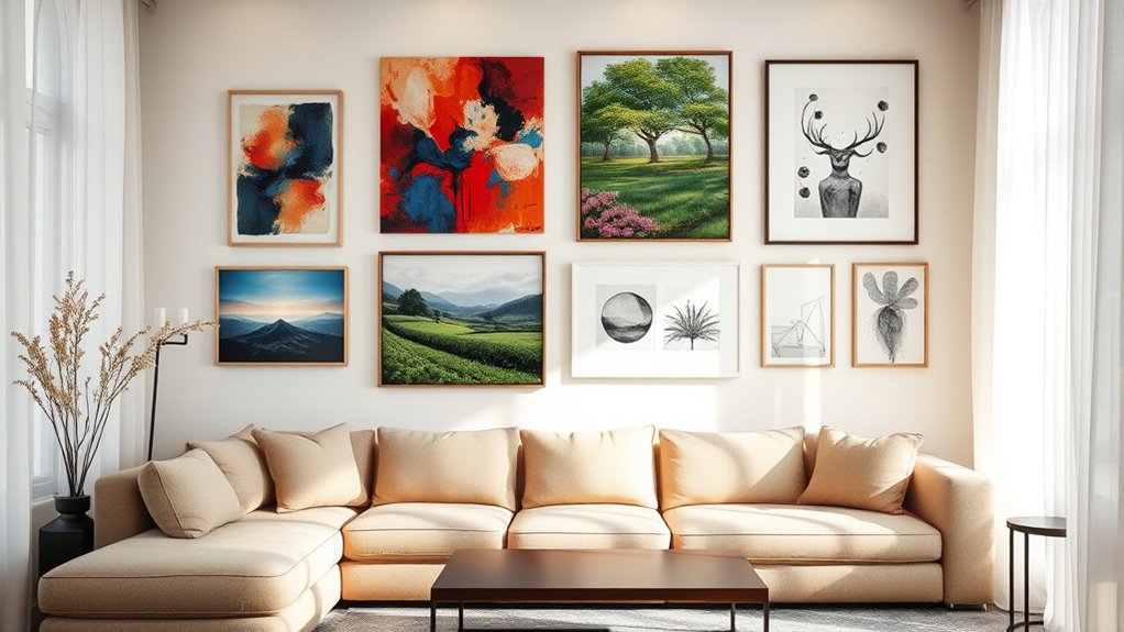 choose artwork that reflects personality