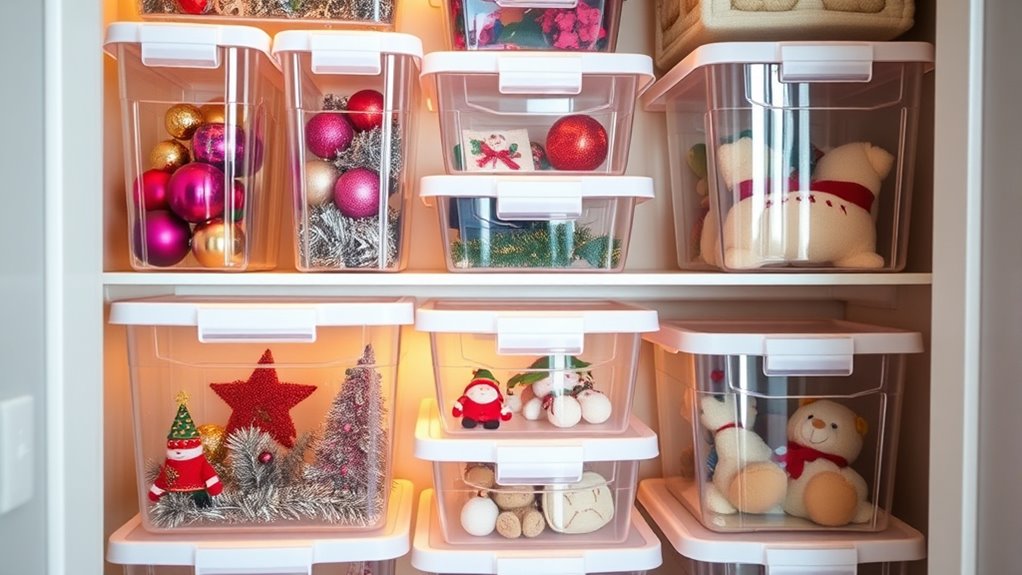 choose sturdy clear containers