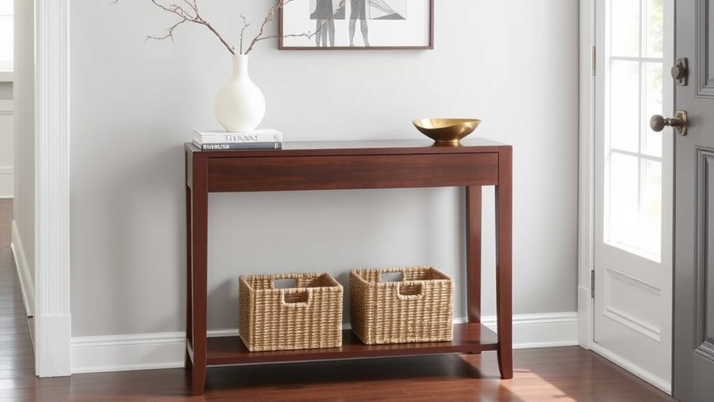 choosing the right entryway console