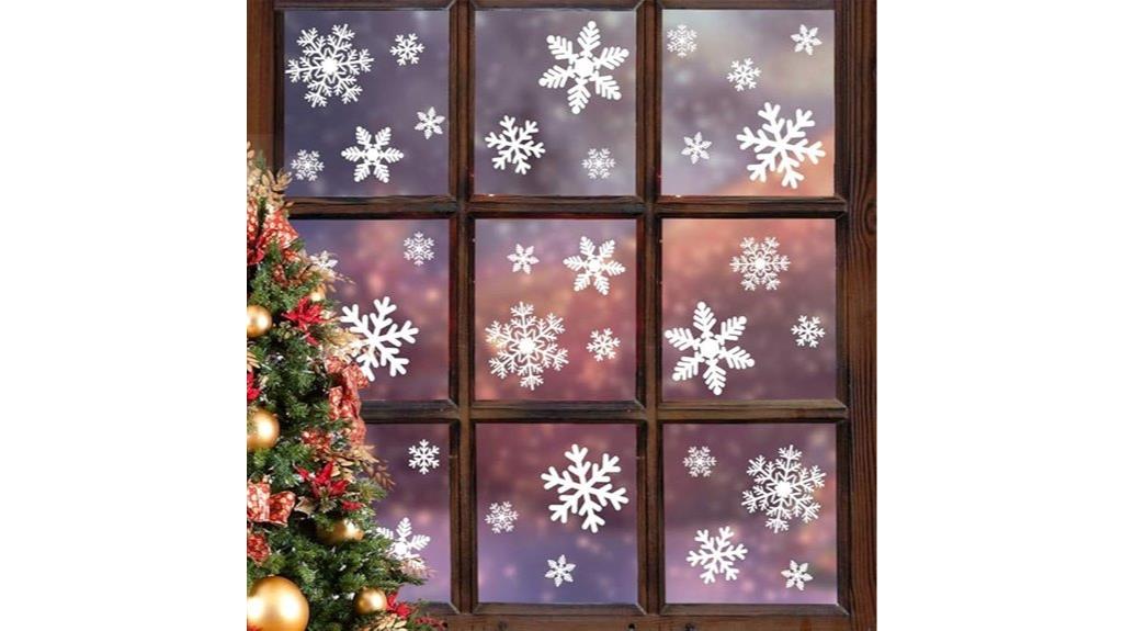 christmas window decal set