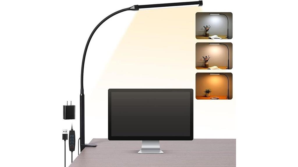 clamp on eye care lamp