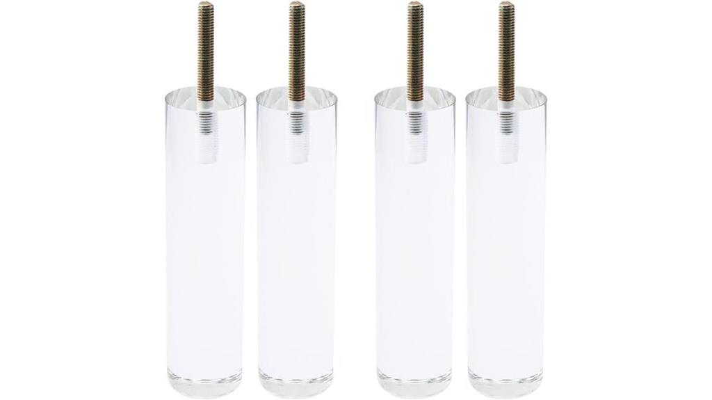 clear acrylic furniture legs