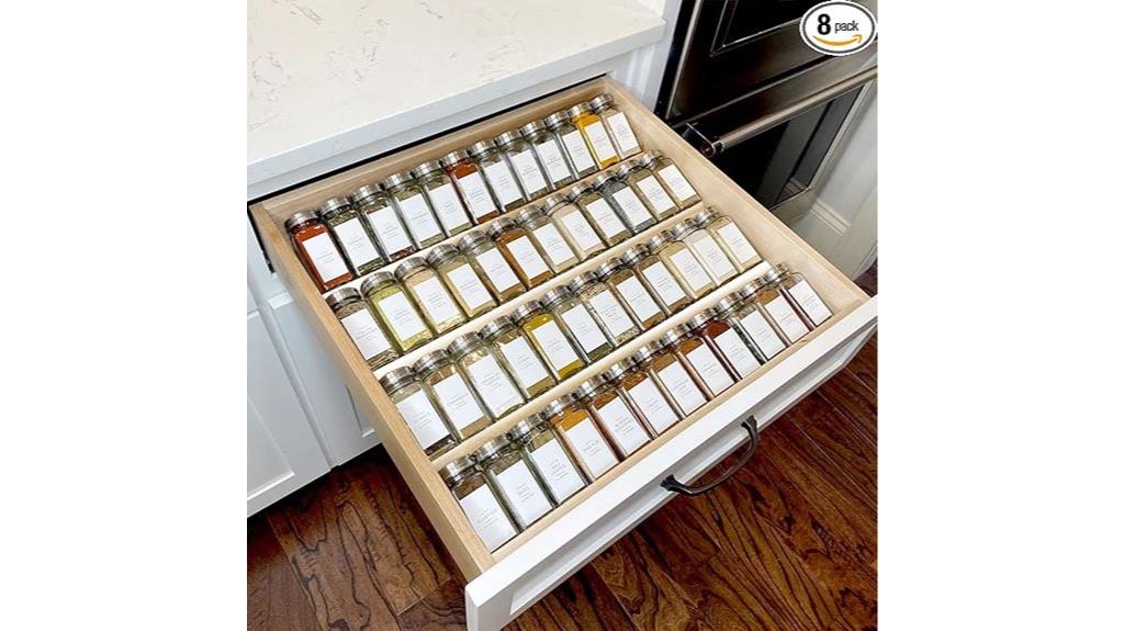 clear acrylic spice organizer