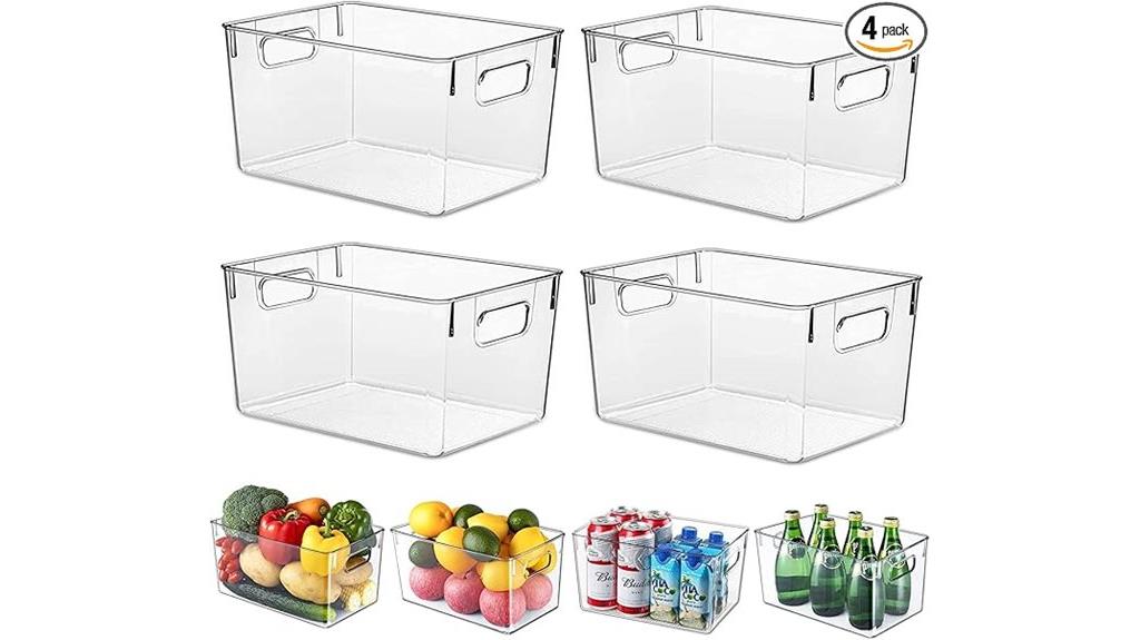 clear fridge storage containers
