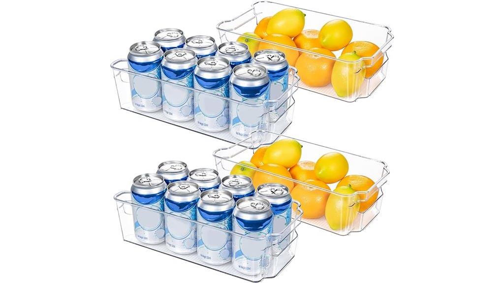 clear plastic kitchen bins