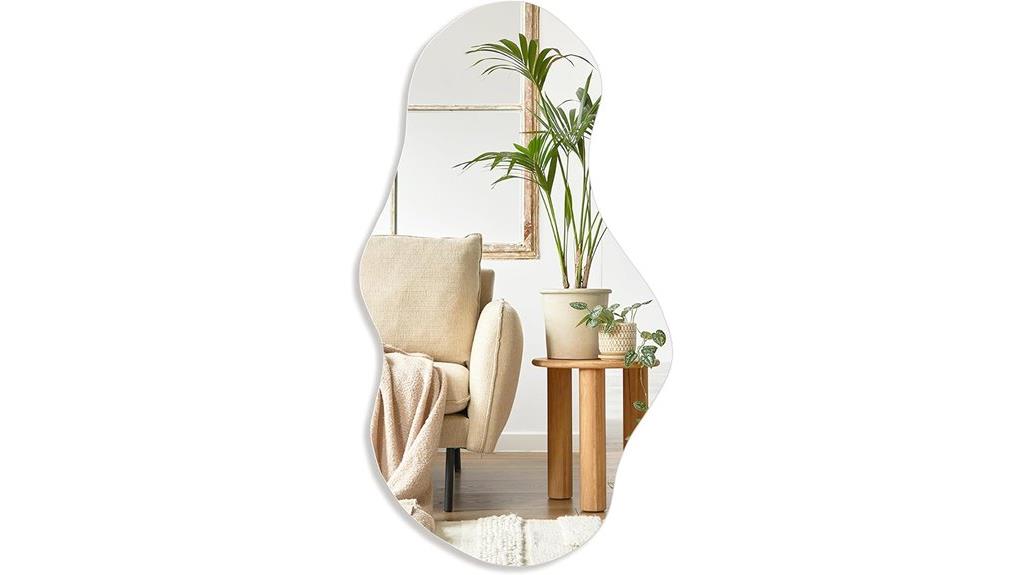 cloud frameless irregular mirror