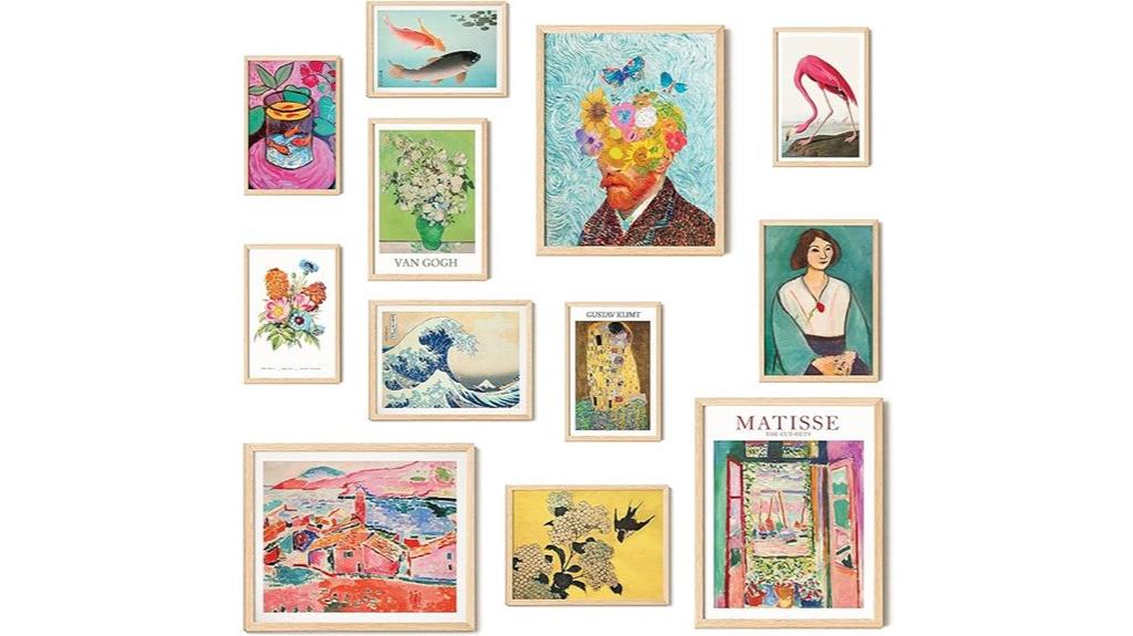 colorful eclectic wall posters