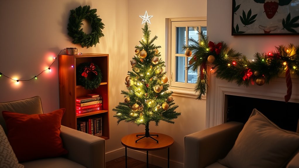 compact holiday decor ideas