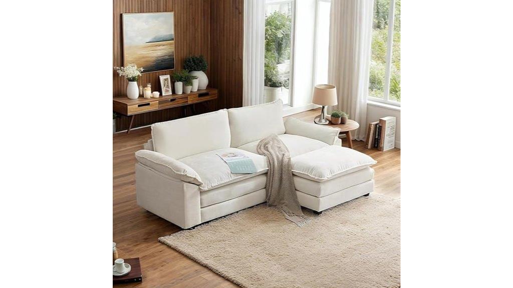 compact modern sectional sofa