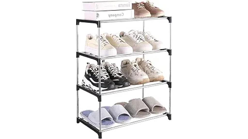 compact narrow shoe organizer