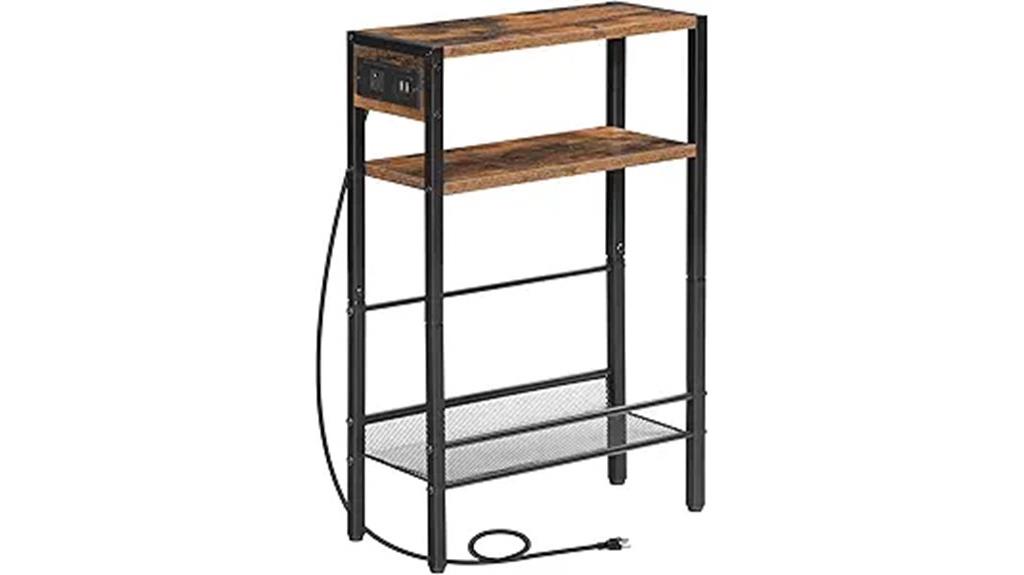 compact narrow side table