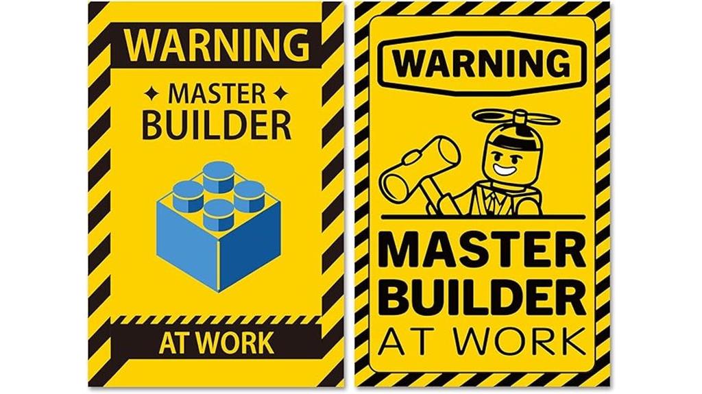 construction zone wall decor