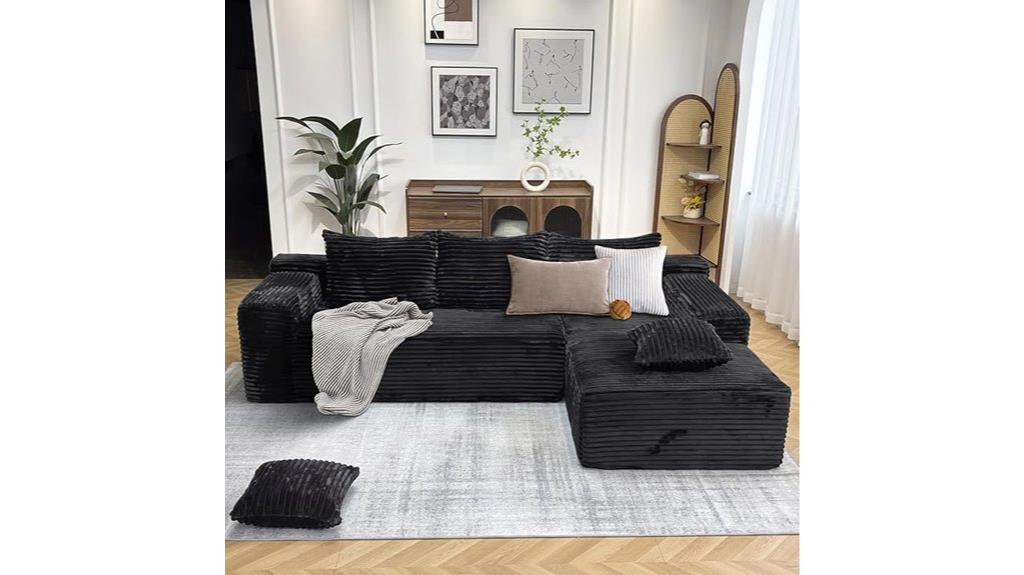 contemporary l shaped modular sofa