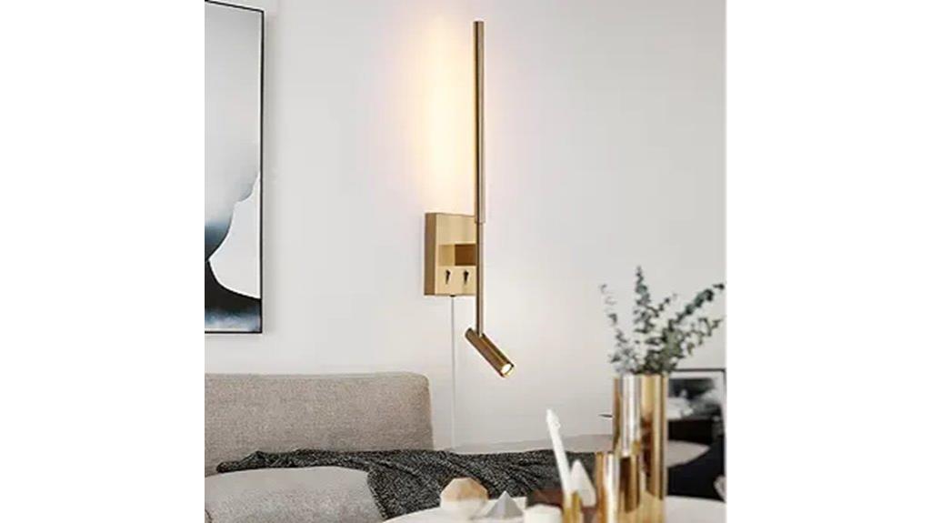contemporary led wall sconce
