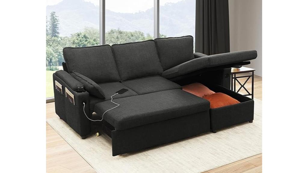 convertible sectional with storage
