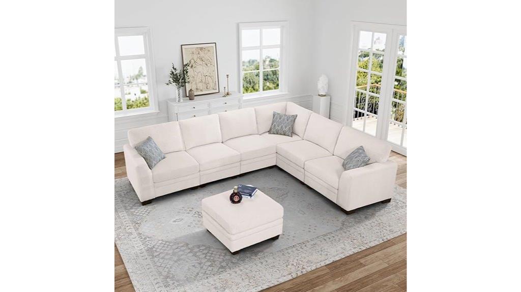 corduroy sectional sofa set