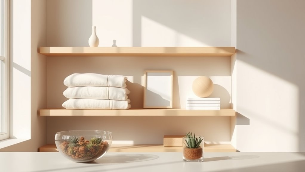 create organized storage spaces