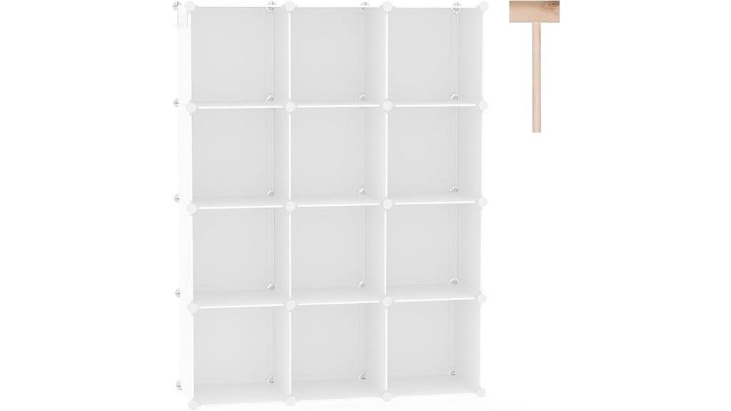 cube storage organizer dimensions